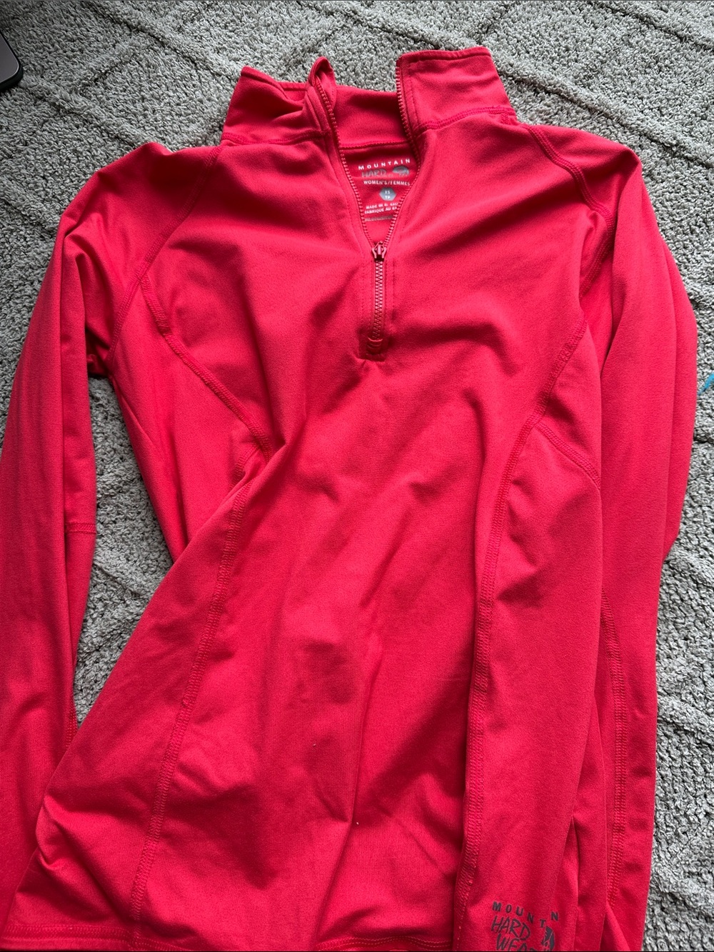 Mountain Hardwear Hot Pink Half-Zip Pullover
